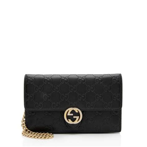 gucci interlocking g leather wallet on chain|Gucci guccissima wallet on chain.